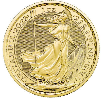 Gold Britannia Coin - One Troy Ounce - 2023