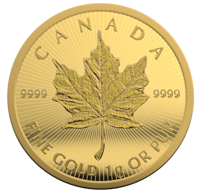 25 X 1 Gram Gold Maple Coins - 2022